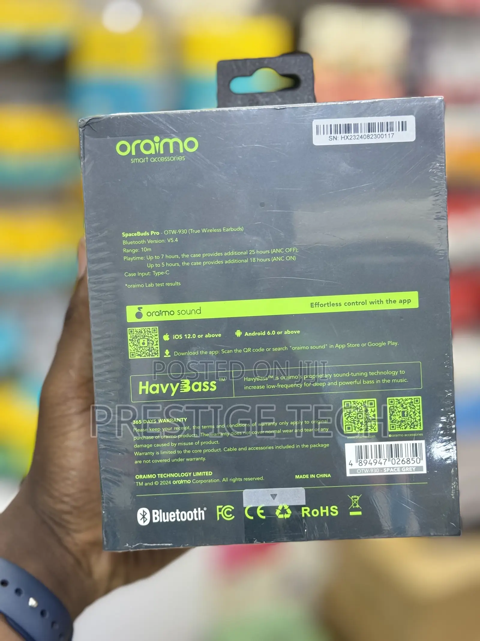 Oraimo Space Buds Pro Premium Hybrid ANC Earbuds
