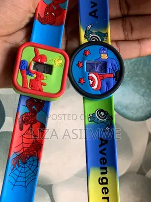 Square and Round Slap Band Watches
