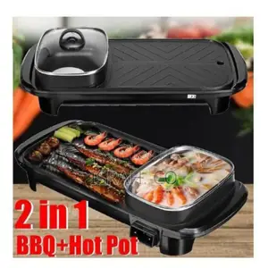 2 In1electric Baking Pan, Cooking and BBQ Electric Grill