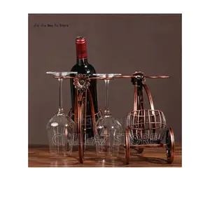 Bicycle Metallic Wine Bottle Holder.