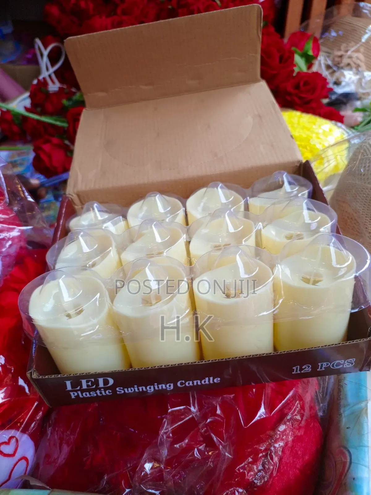12pcs LED Plastic Swinging Candles
