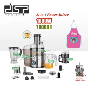 DSP Juicer 21-in-1 Multi-Purpose Kj3080 Power -1000w-16000rpm