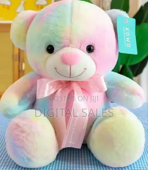 Colorful Teddy Plush Stuffed Bear Toy