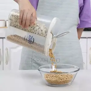 2 Sectioncereal Food Dispenserstorage Jar Box Container Bin,