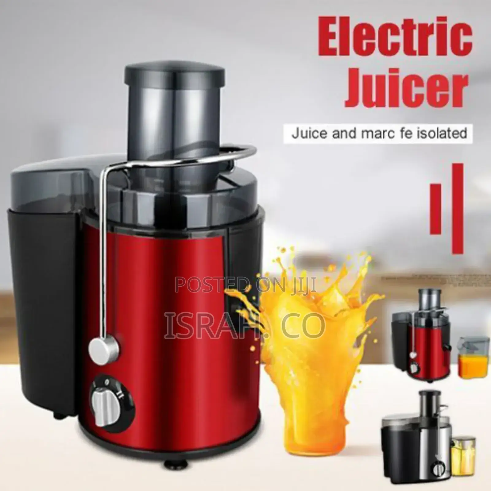 Electric Juice Blender/Extractor, Red