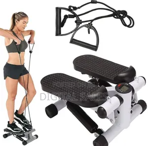 Adjustable Mini Stepper With Bands