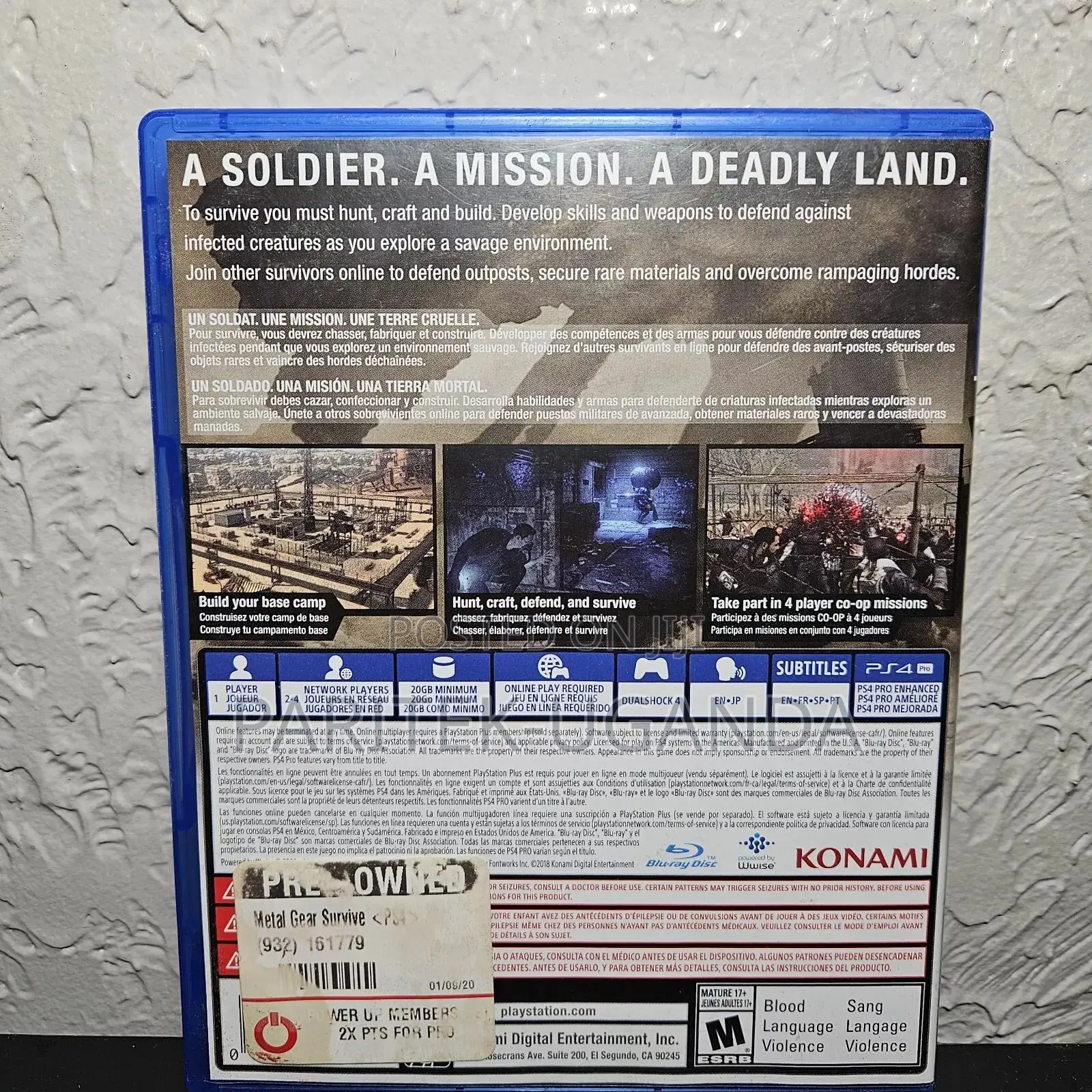 Used Metal Gear Ps4