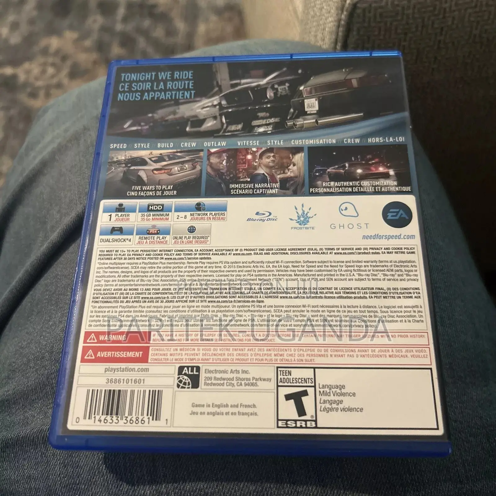 Used Need for Speed Ps4
