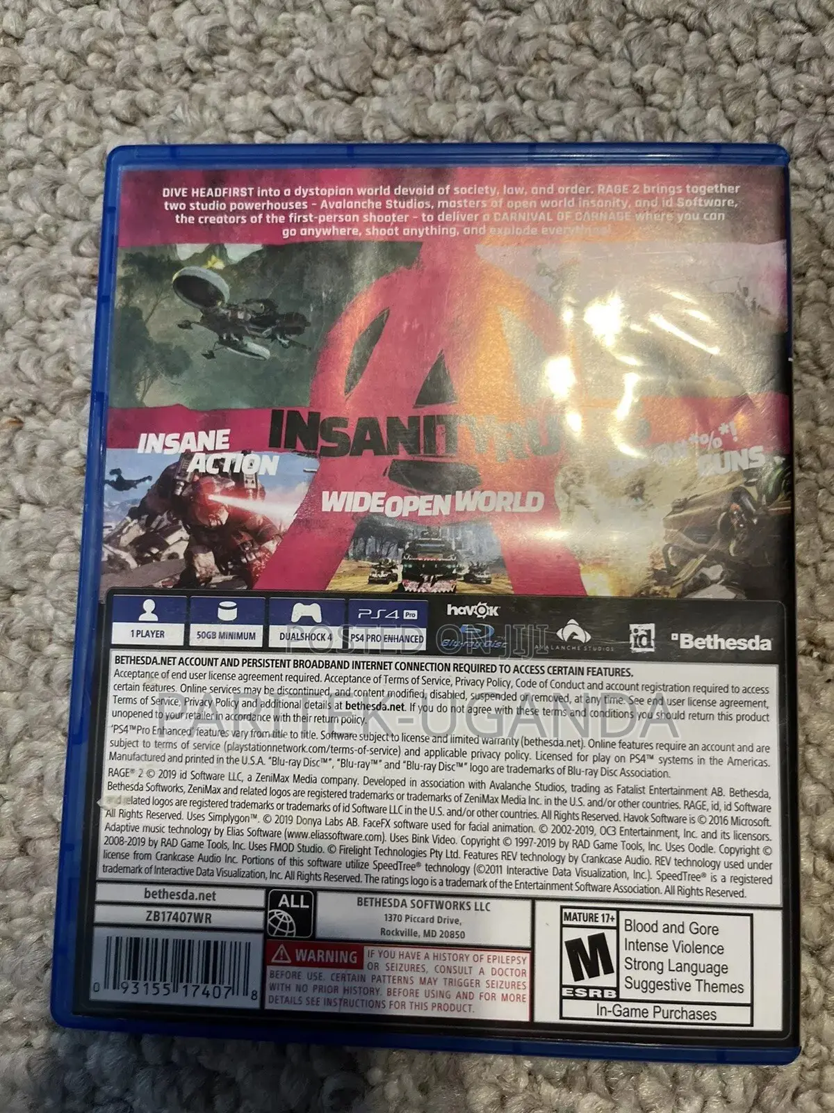 Used Rage 2 Ps4