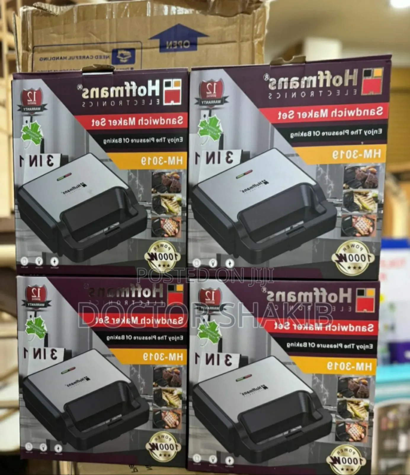 Luxurious Hoffmans 3 in 1 Sandwich Maker Set