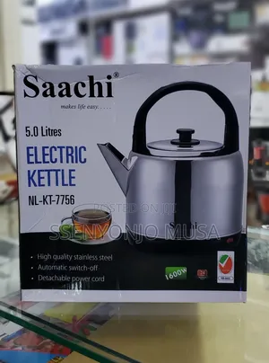 Saachi Nl-Kt-7756 5l Electric Kettle -Rapid Boil, Stainless-