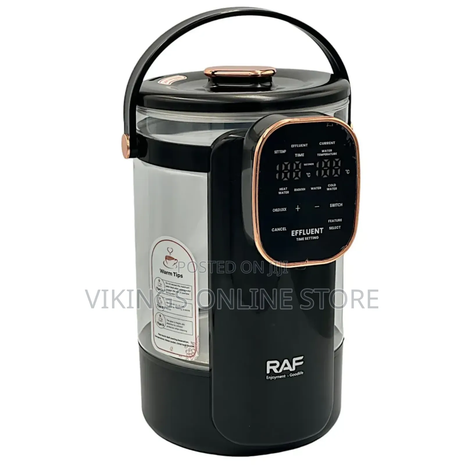 Raf Temperature Controlled Electric Kettle - 3.5L - 1000W