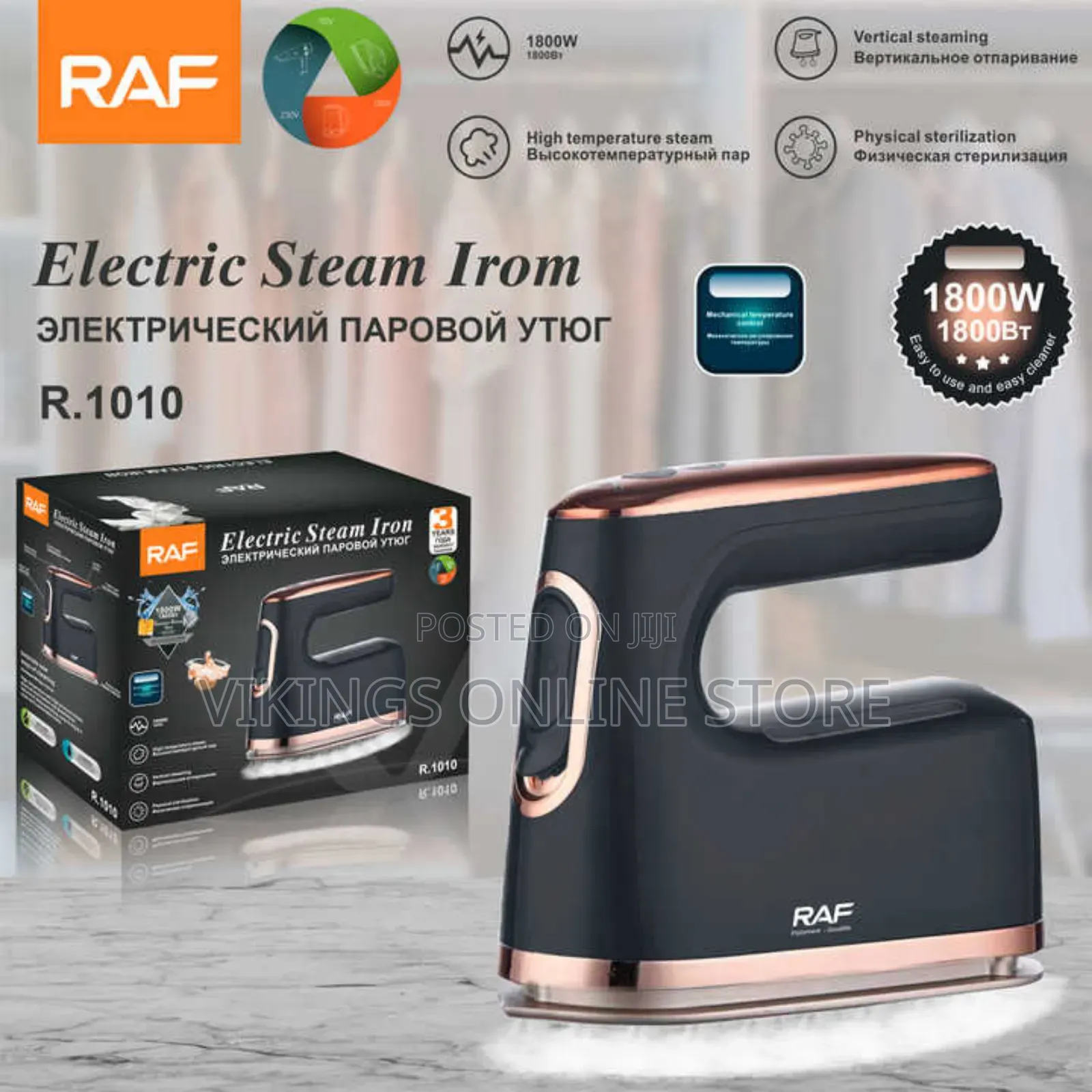 Raf Electric Steam Mini Iron 1800w