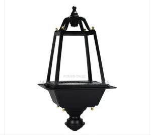 Black Garden Light Without Pole