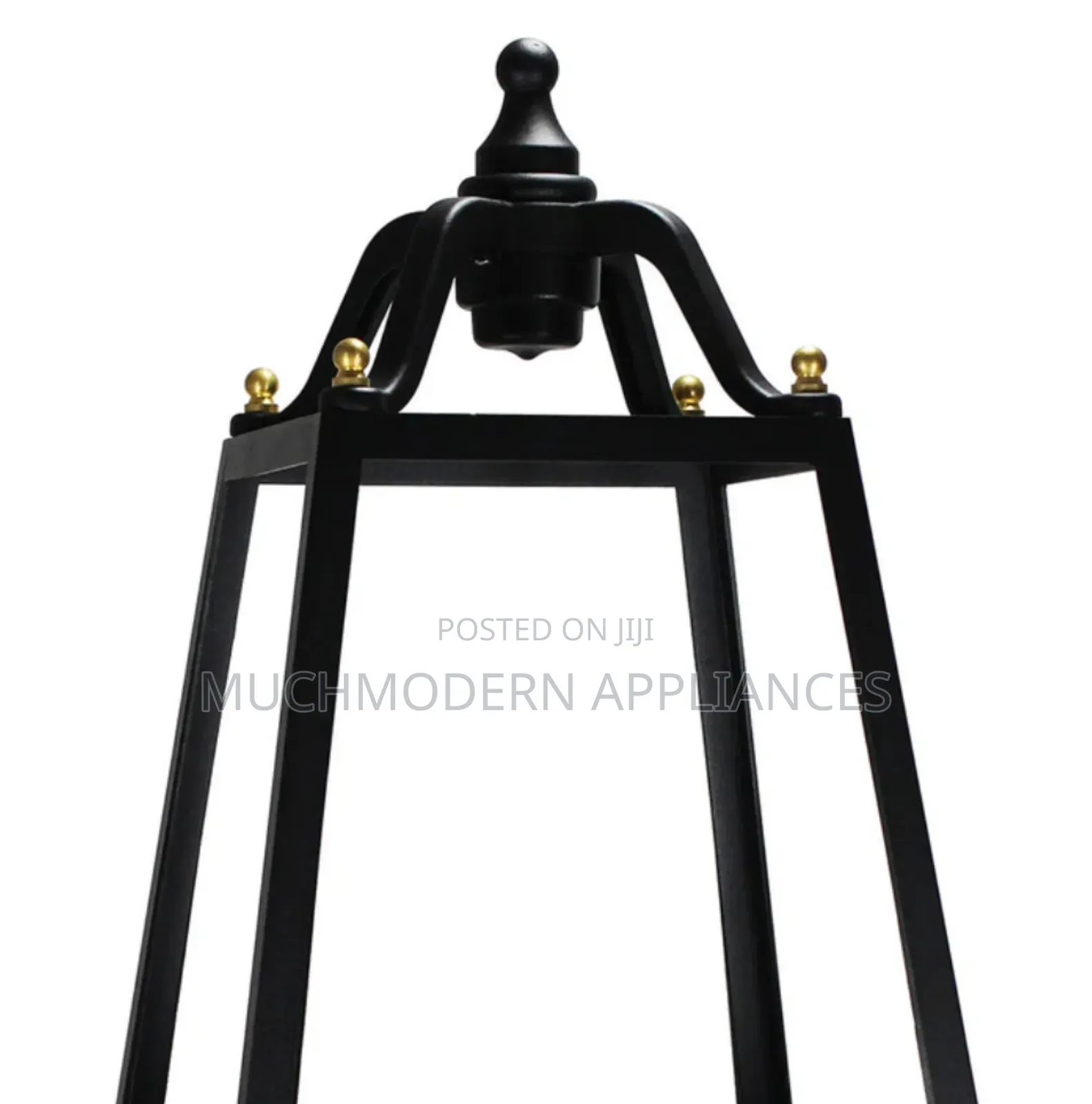 Black Garden Light Without Pole
