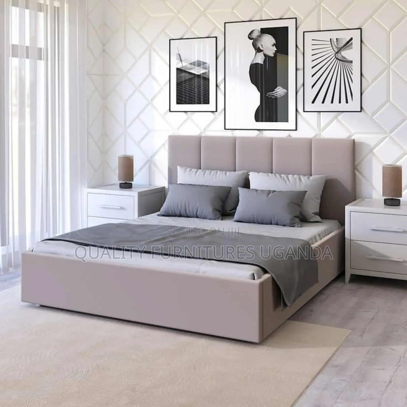 5x6 Fabric Bed/New Upholstery Bed