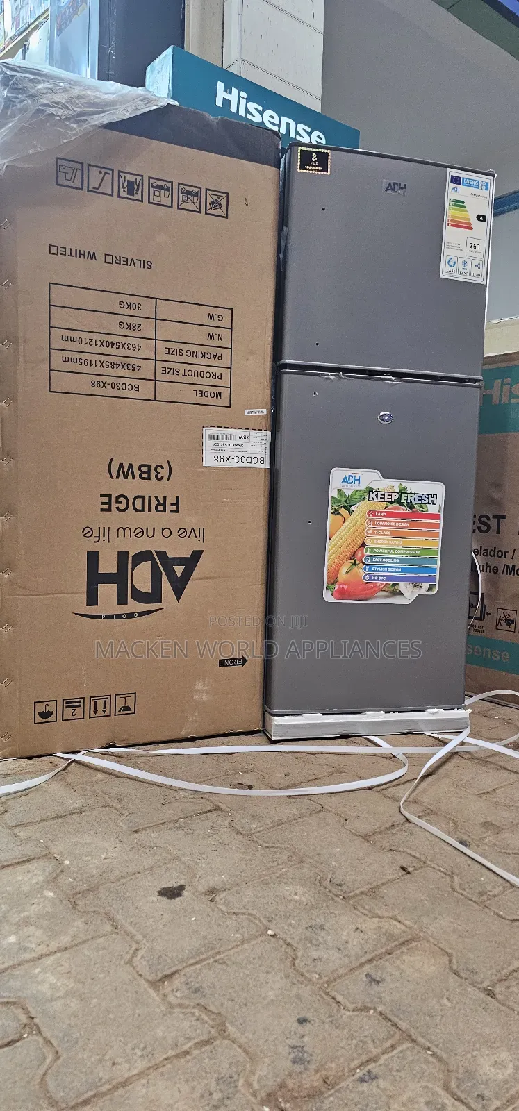 138 Liters ADH Double Door Fridge