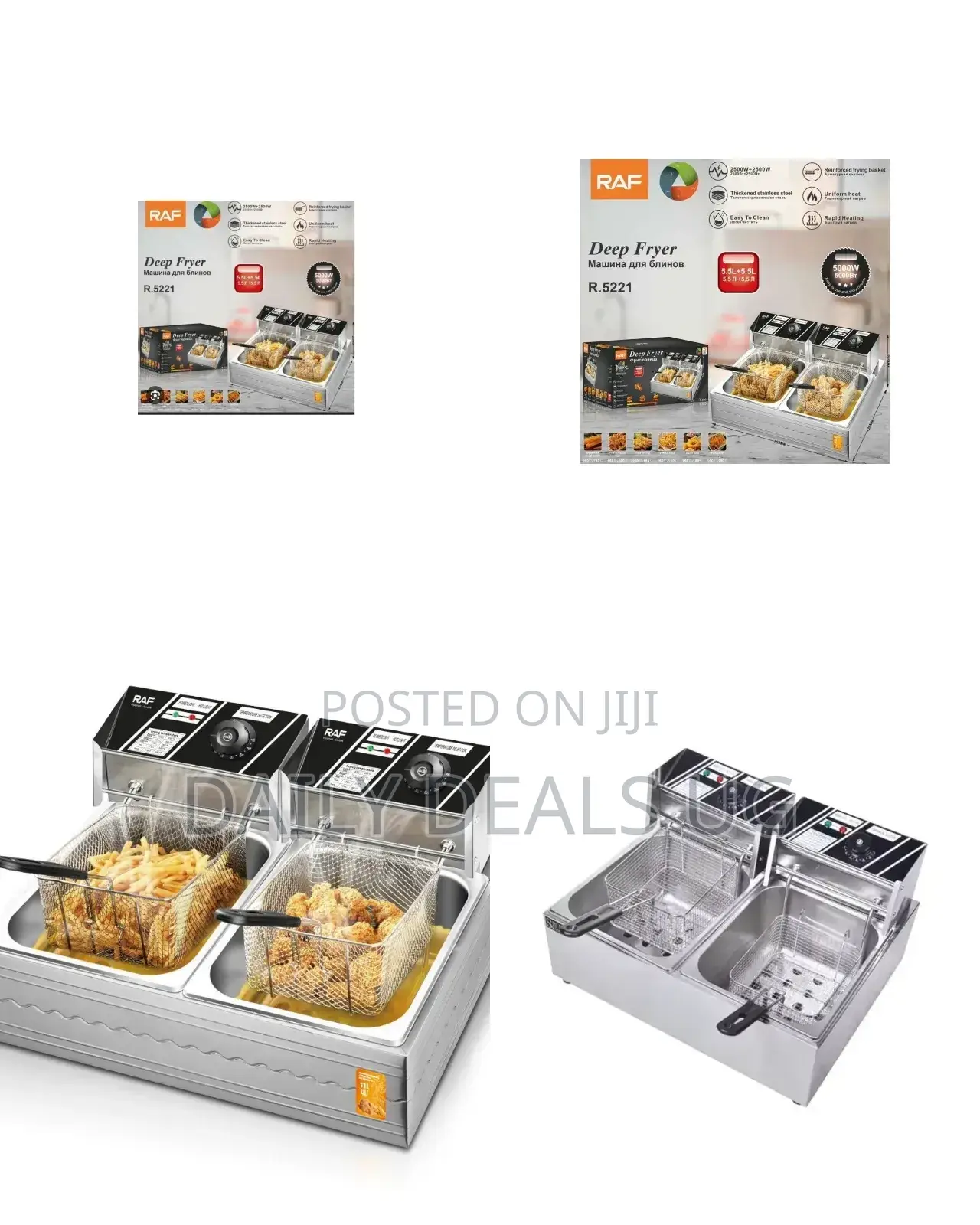 Double RAF Deep Fryer