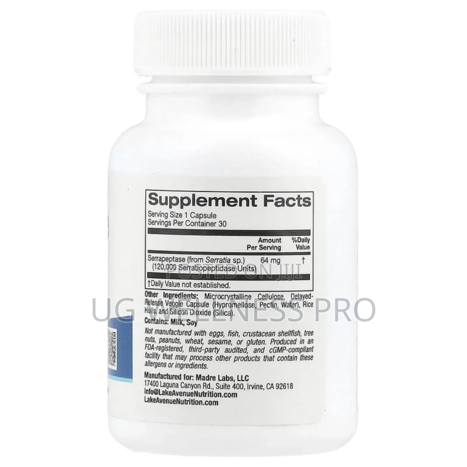 Serrapeptase, Proteolytic Enzyme, 120,000 Spus, 30 Veg Cap