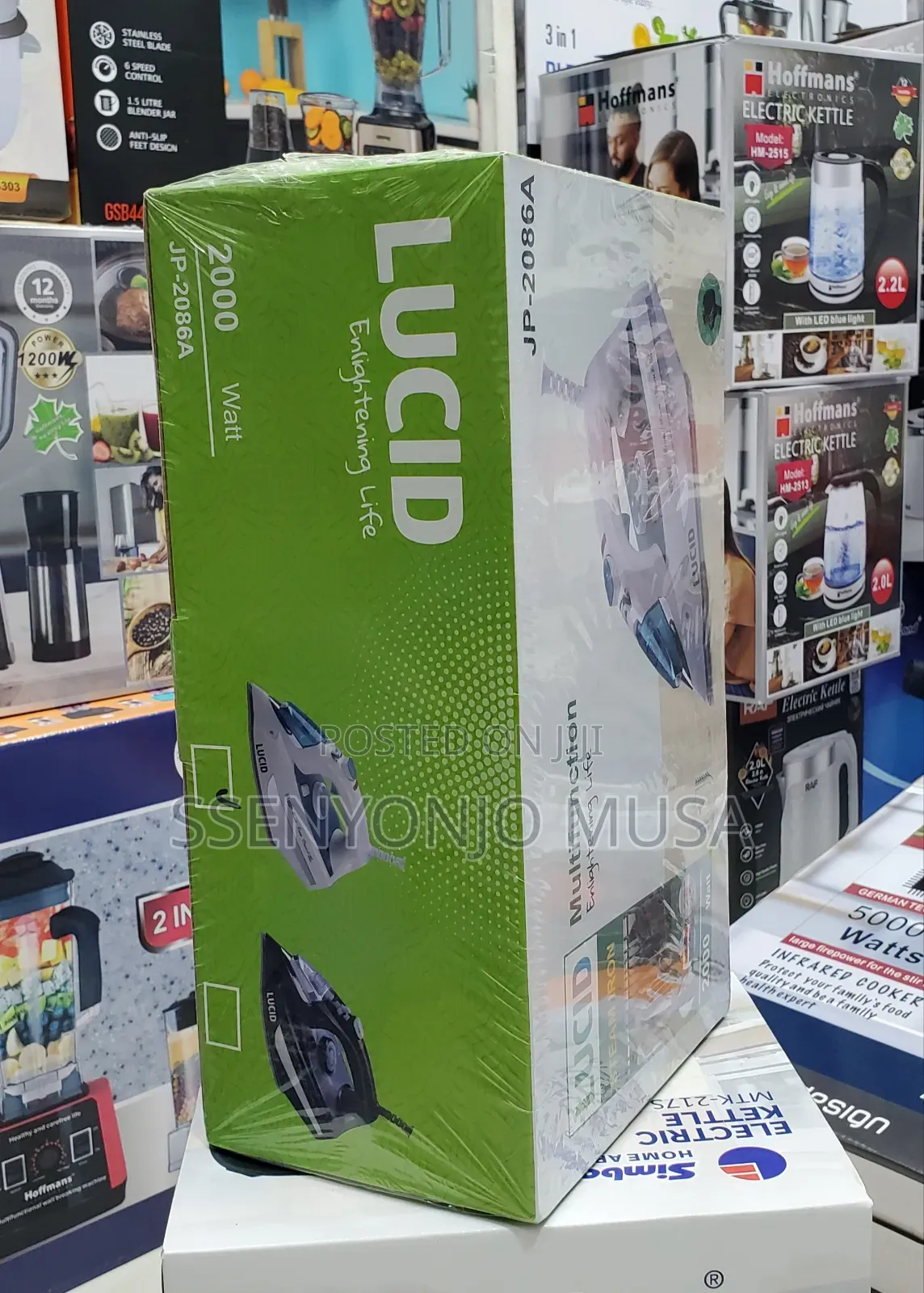 Lucid JP-2086A Steam Iron -2000w-Multifunctional,Easy to Use