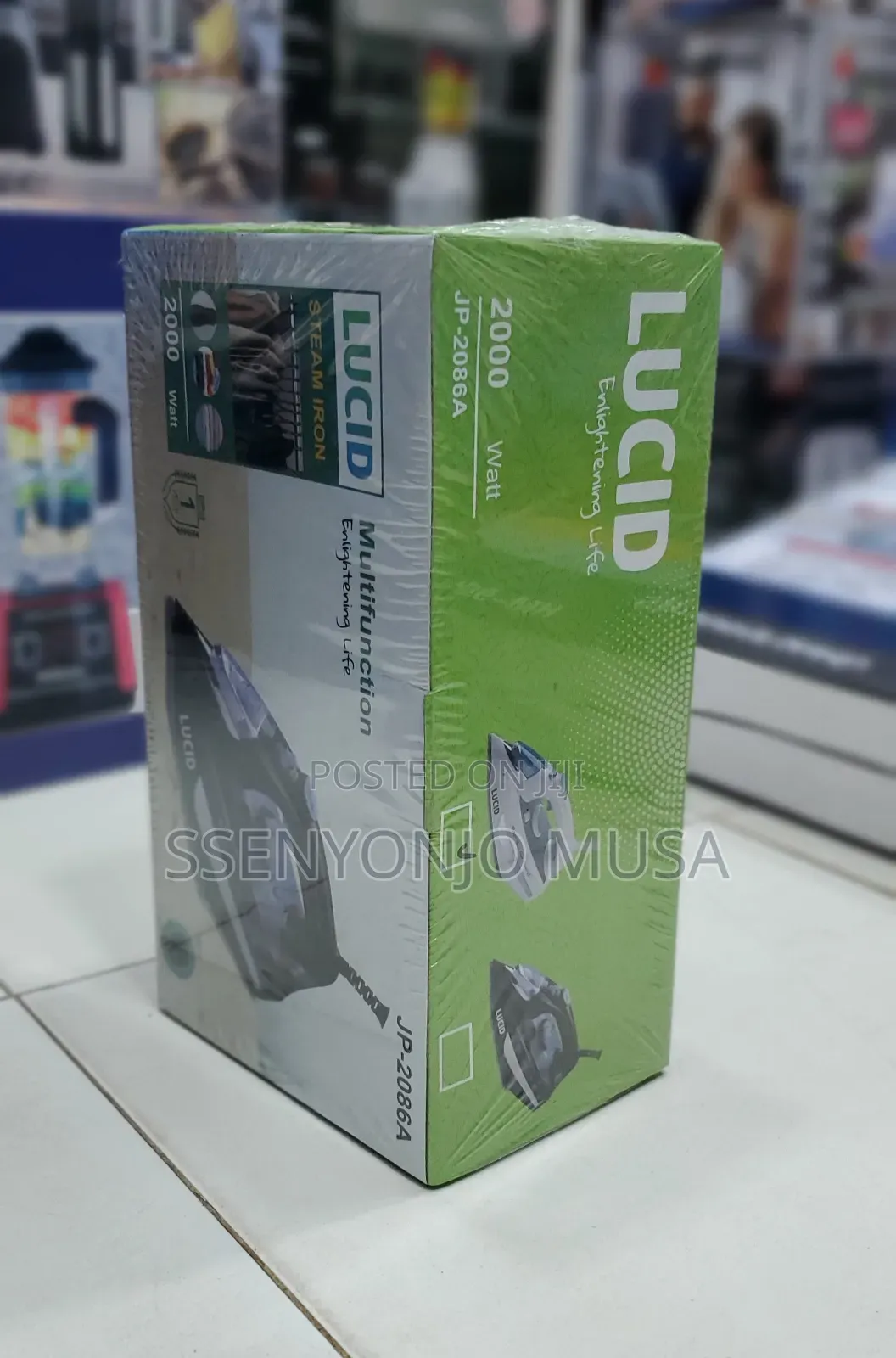 Lucid JP-2086A Steam Iron -2000w-Multifunctional,Easy to Use