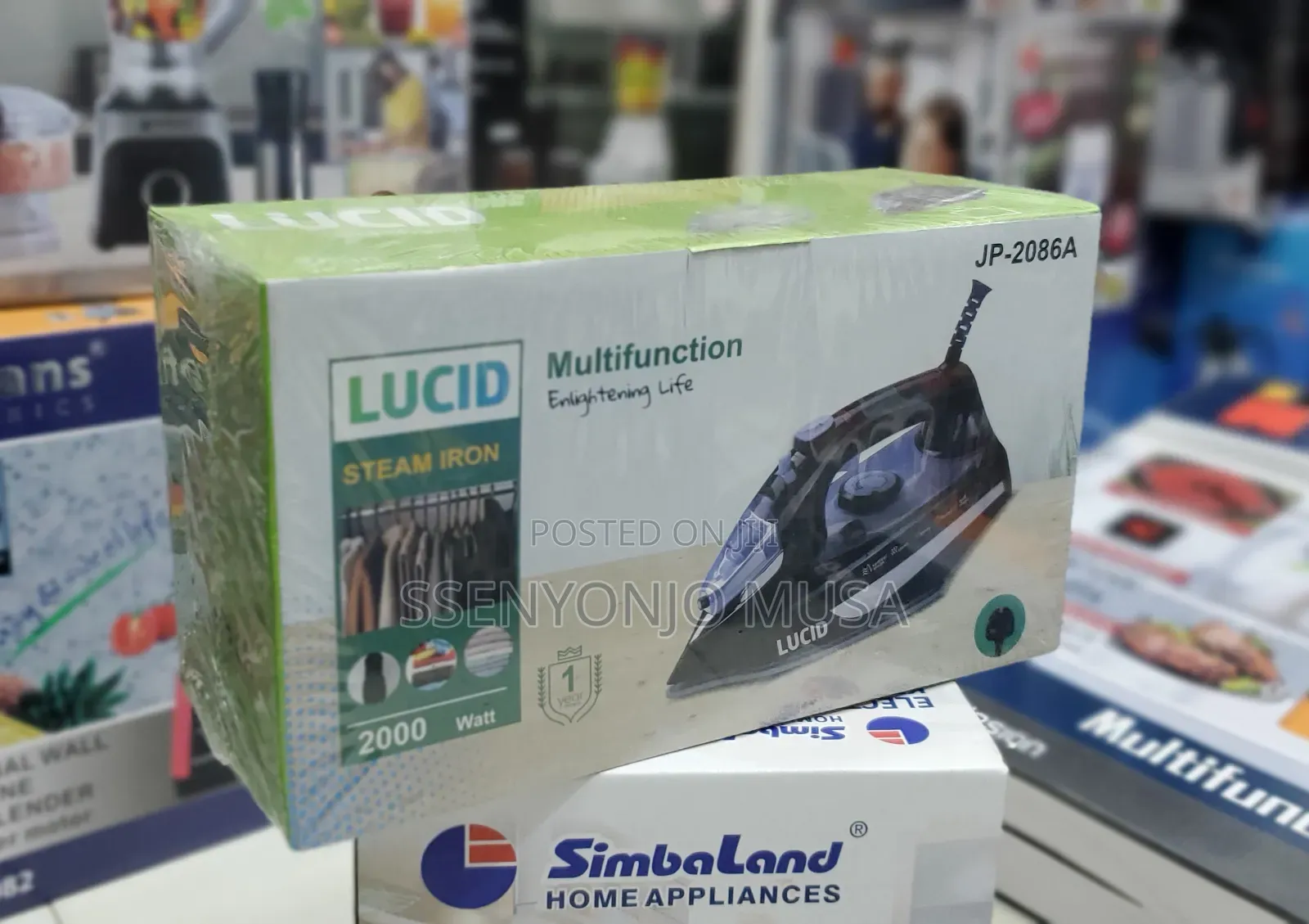 Lucid JP-2086A Steam Iron -2000w-Multifunctional,Easy to Use