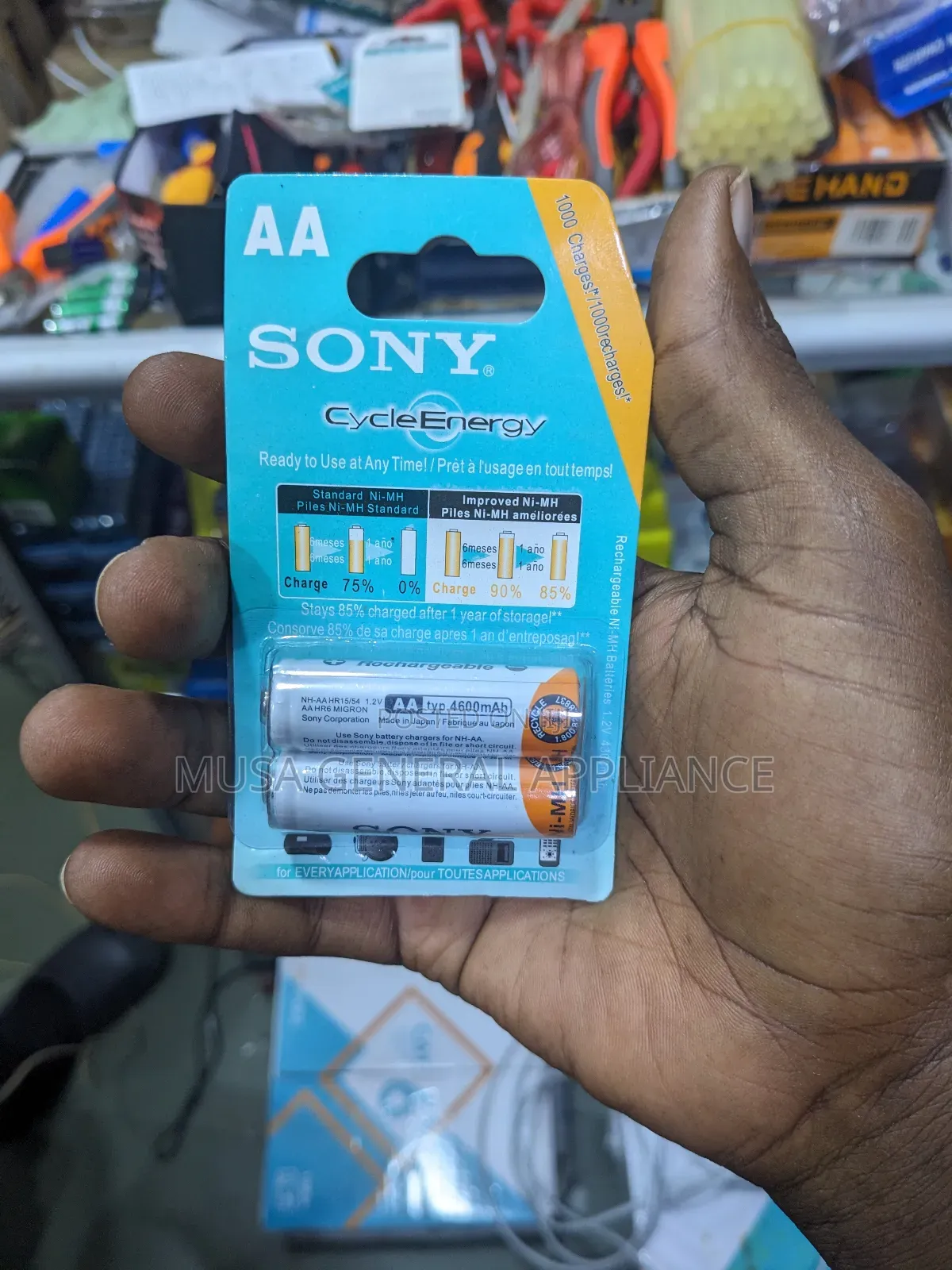 Sony Rechargeable Batteries AA AAA
