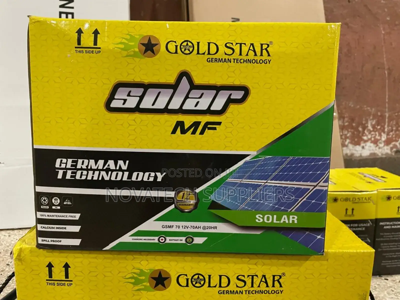 70ah Gold Star German Technology Solar Batteries Blac
