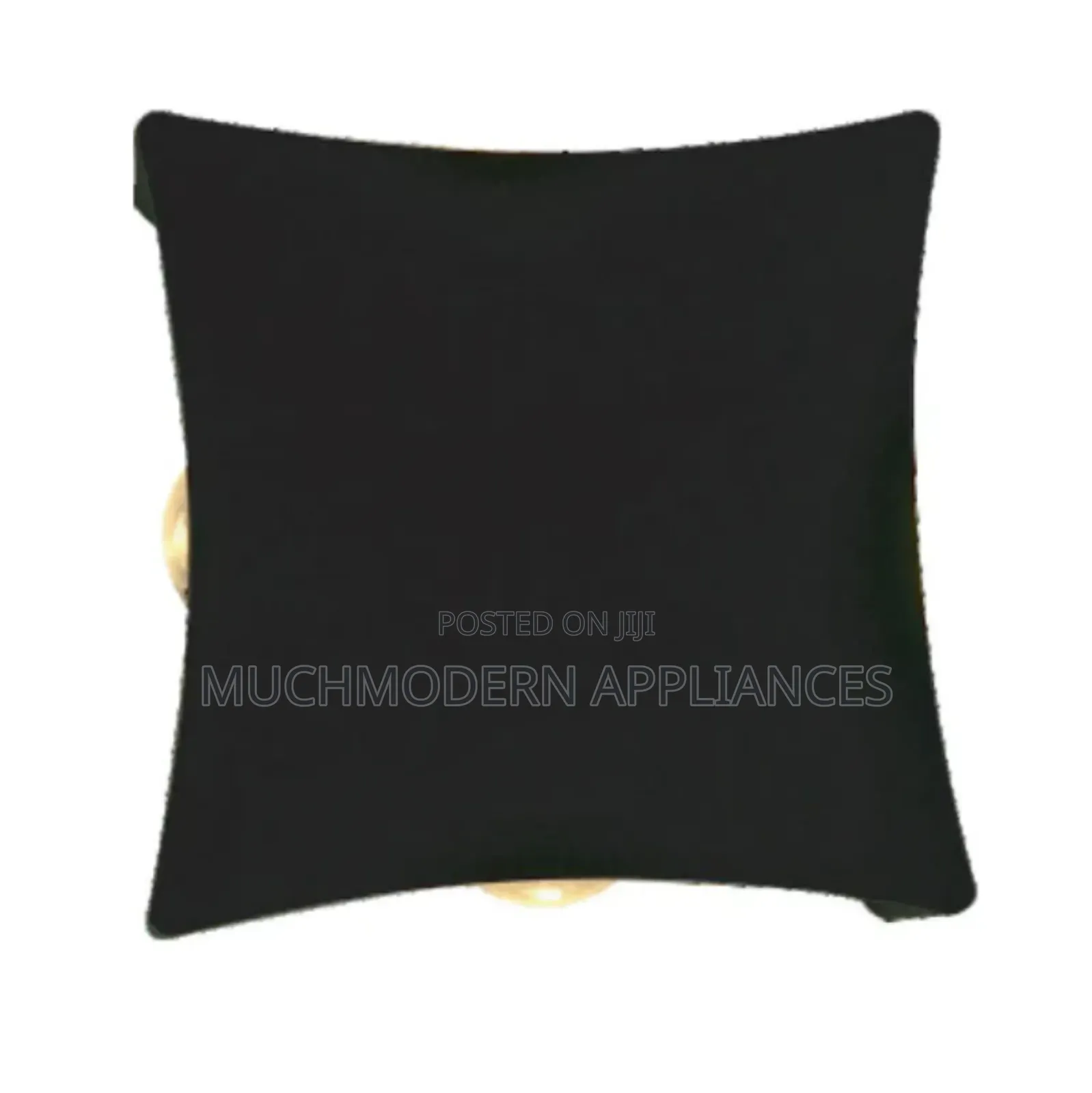 Small Black Cushion-Shaped Wall Light