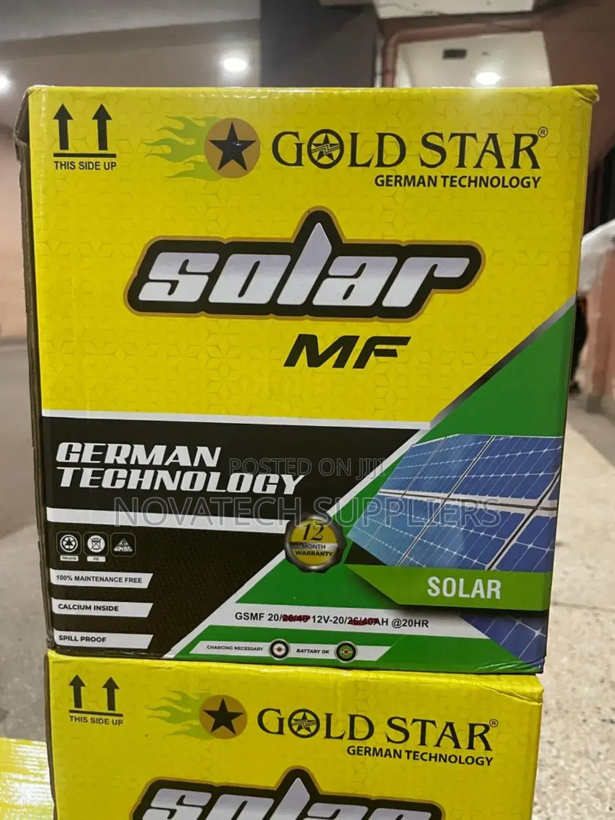 20ah Gold Star German Technology MF Solar Batteries Rowa