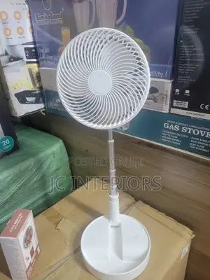 Adjustable Height Rechargeable Fan