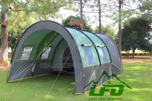 LFO 2 Room Large Space Tunnel Camping Tent 8-10 People