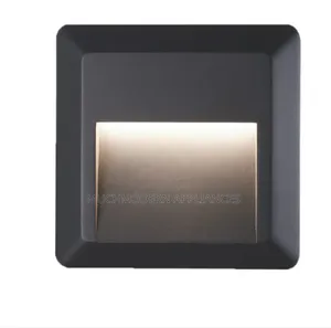 Square LED Step Light LL ABS-2006-BK