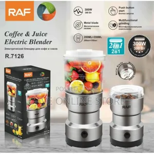 RAF 2 in 1 Stainless Steel Coffee Grinder and Juice Blender