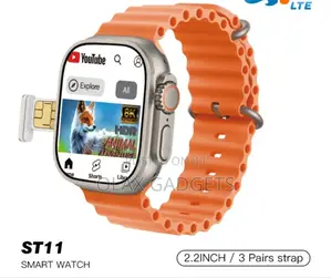 Modio St11 Simcard Smartwatch (4/64gb) With 3 Pairs Strap