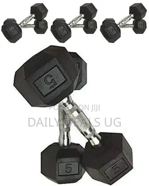 Rubber 5 Kg Dumbbell Set
