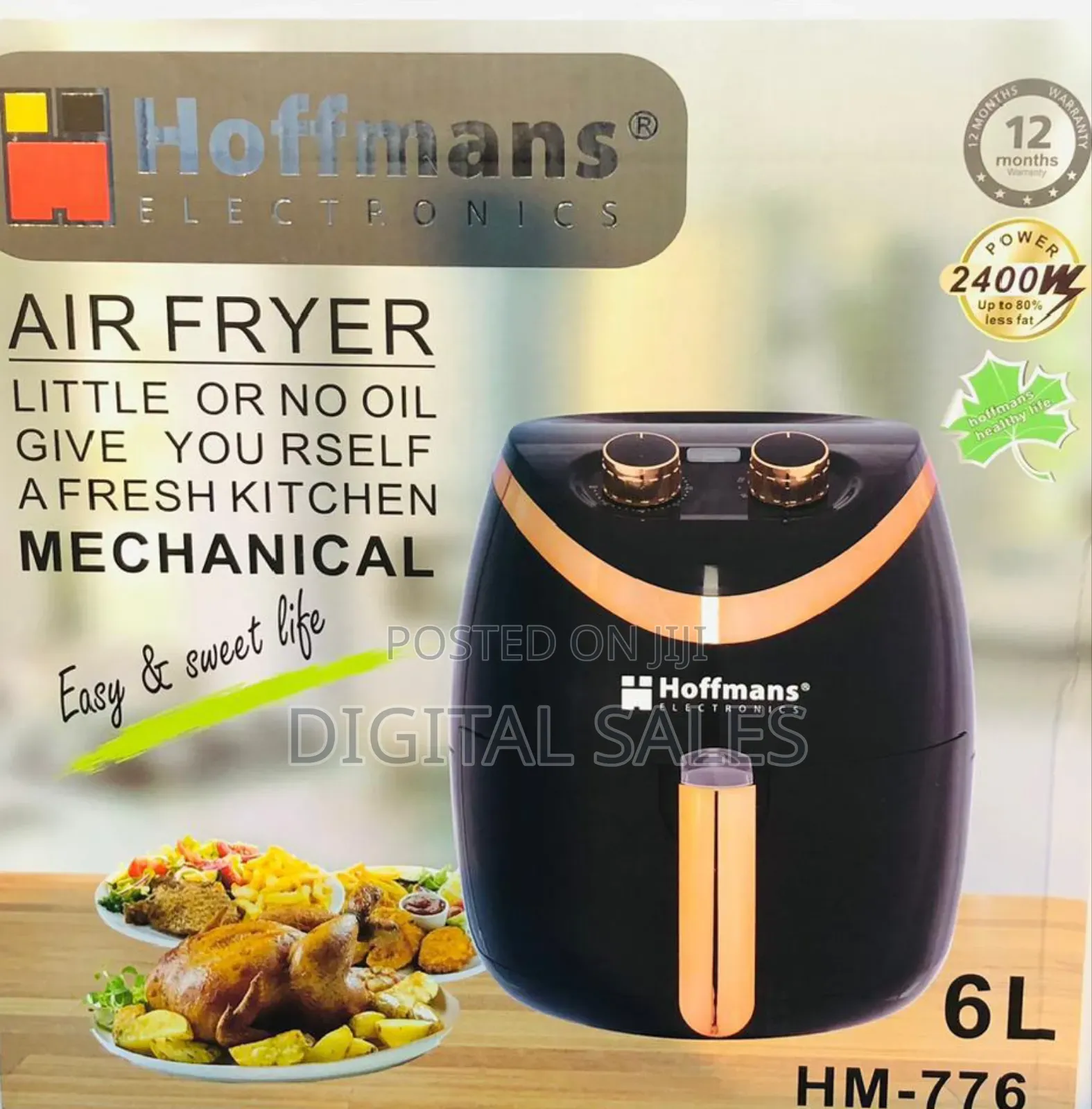 6L Hoffman Electric Air Fryer.