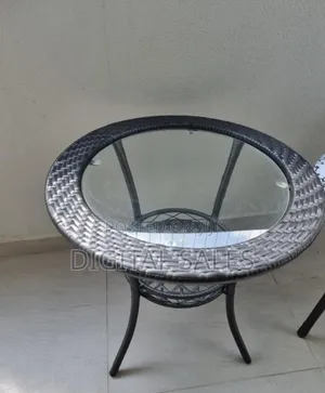 Round Glass Balcony Table