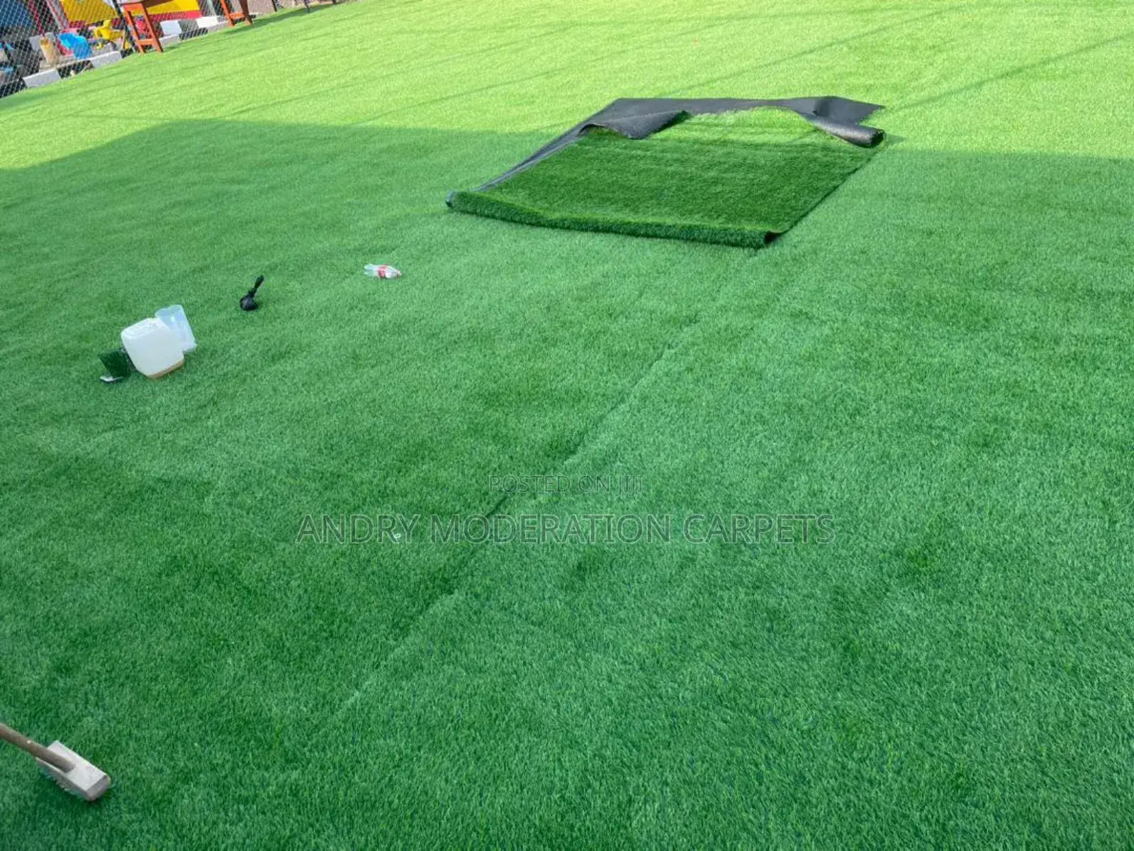 Dark Green Grass Carpet