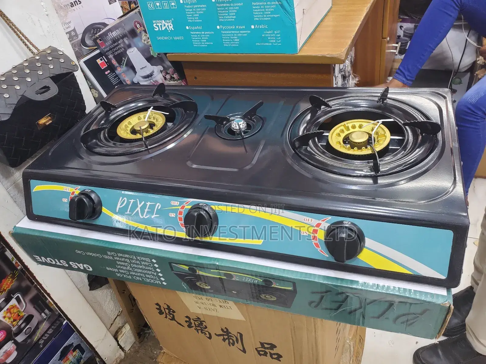Pixel Gass Cooker 3 Burners