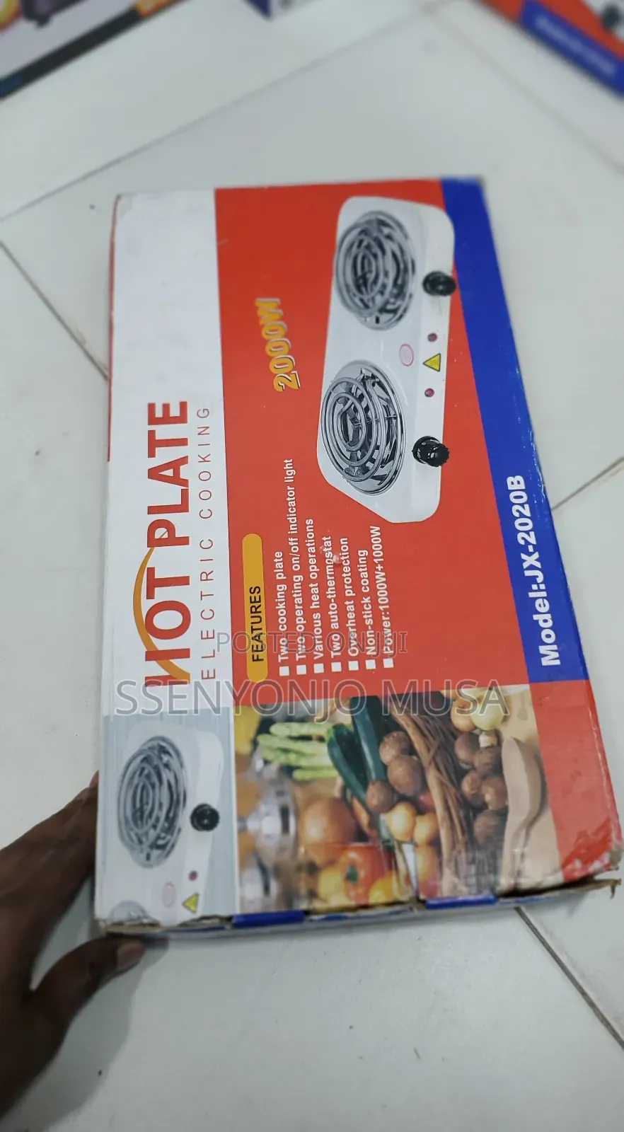 Double Electric Hot Plate JXW, Non-Stick, Auto-