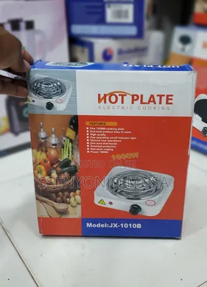 Electric Hot Plate JX-1010B -1000w-Non-Stick-Auto-Thermostat