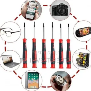 6pcs Precision Screwdriver Set,Magnetic-Black