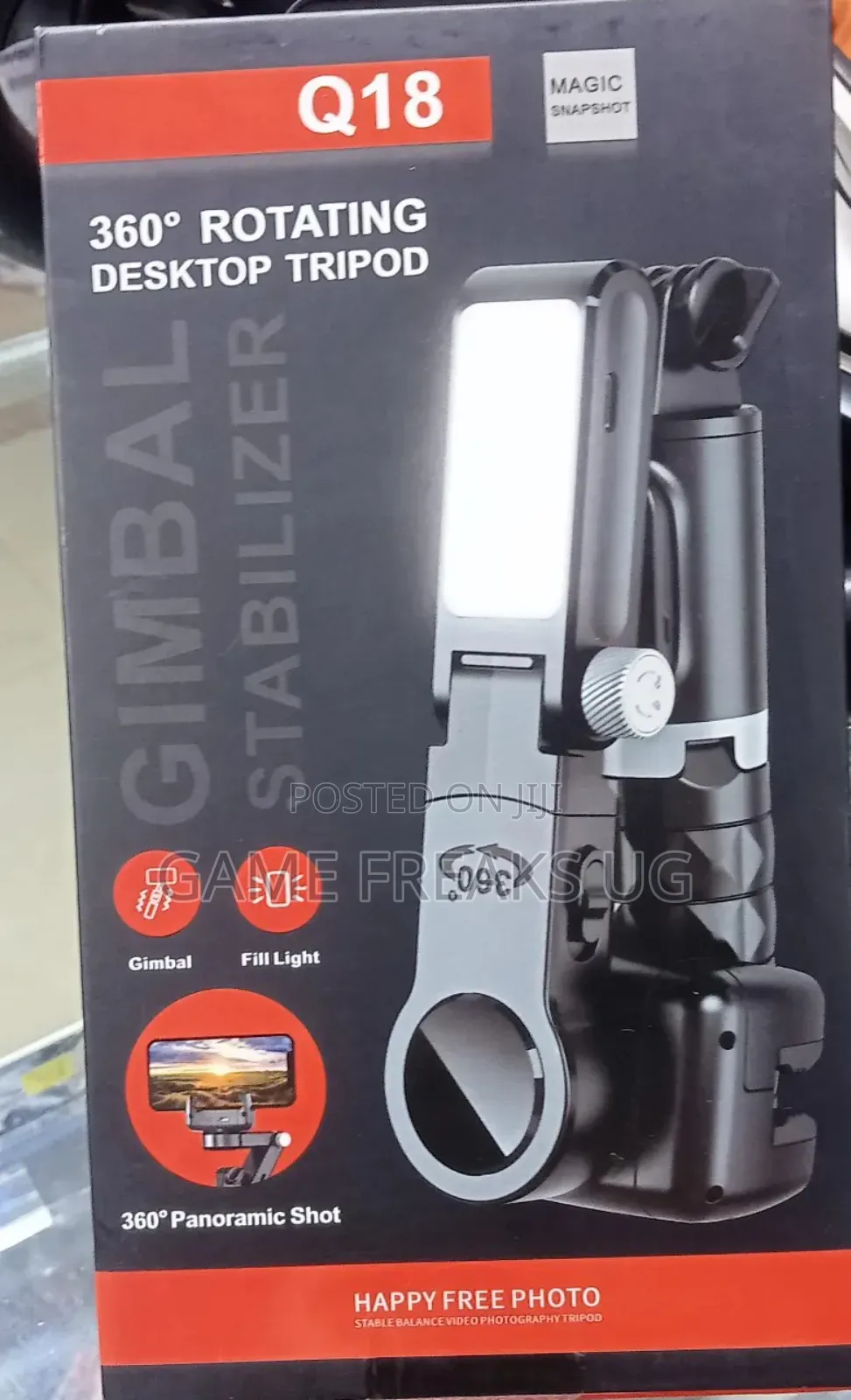 Gimbal Stabilizer Rotating Desktop Tripod