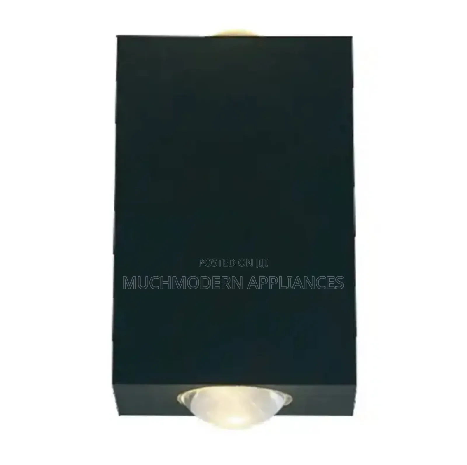 Black Rectangular Wall Light LL 6012-Bk-Ww