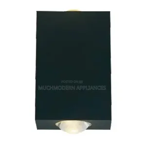 Black Rectangular Wall Light LL 6012-Bk-Ww