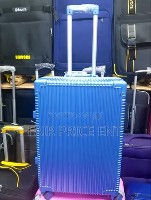 VIP Aluminium Plastic Suitcases. Blue ( Medium)