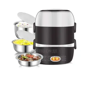 Multi Layer Portable Electric Lunch Box.