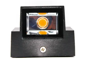 Square-Shaped Down Wall Light LL 6040-Bk-Ww