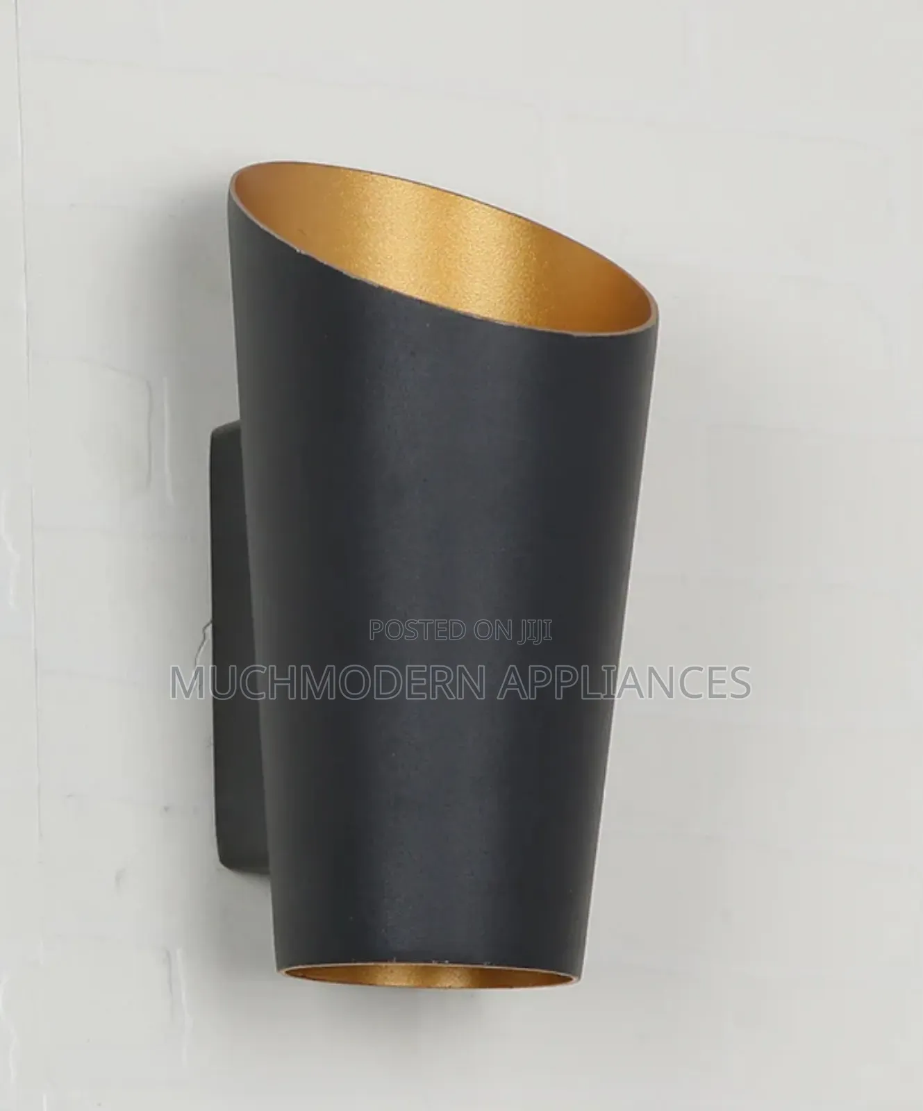 Black Wall Light LL 6013-Bk-Ww